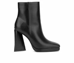 Wholesale 😍 Women's New York And Company Yolana Heeled Booties Black 🌟