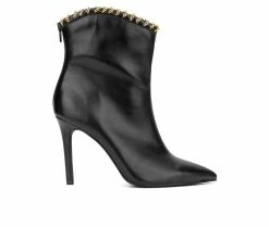 Best Pirce 😉 Women's New York And Company Deborah Heeled Booties Black ⌛