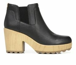 Deals 🤩 Women's Dr. Scholls Wild About Heeled Booties Black Leather ✔️