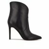 Flash Sale 🎁 Women's Nine West Tolate Heeled Booties Black Leather 😀