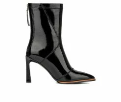 Budget 👍 Women's Gabrielle Union Xiomara Heeled Booties Black ✔️ -Journee shop 1 1907
