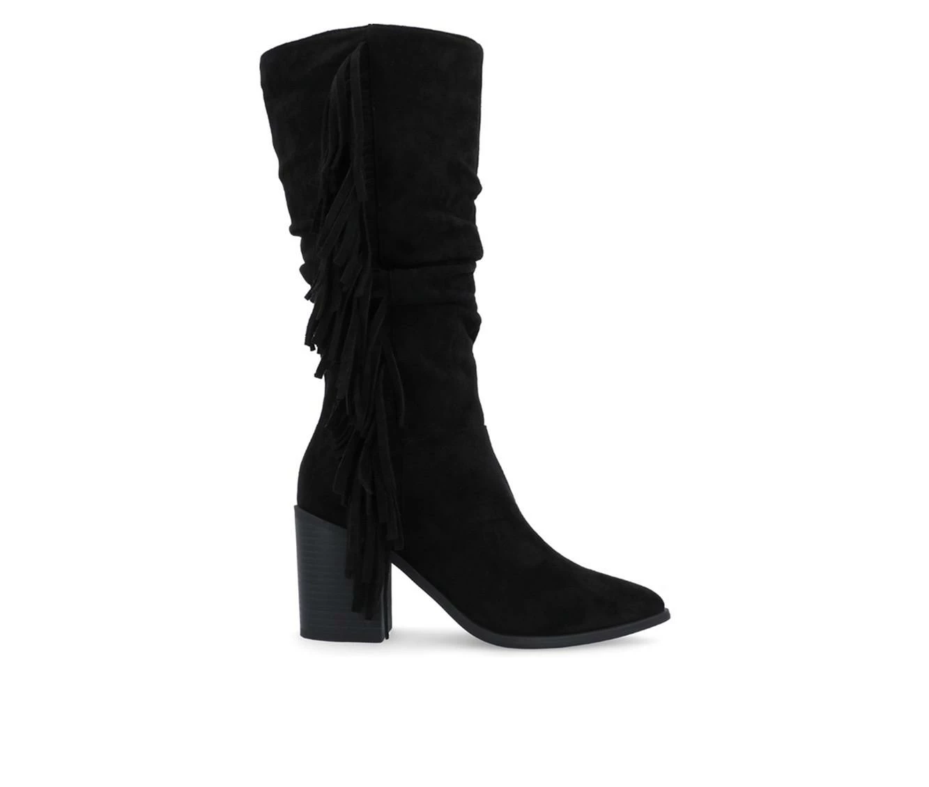 Budget π Women's Journee Collection Hartly-WC Mid Calf Western Inspired Boot Black π€© 2 Budget π Women's Journee Collection Hartly-WC Mid Calf Western Inspired Boot Black π€© - Image 2