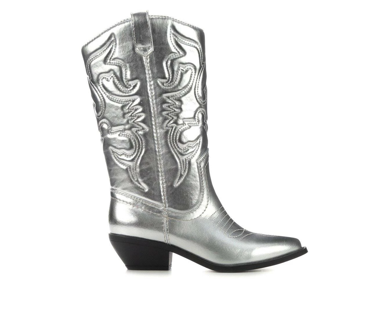 Top 10 🔔 Women's Soda Reno Cowboy 🥾 Boots Silver Metallic 🥰 1 Top 10 🔔 Women's Soda Reno Cowboy 🥾 Boots Silver Metallic 🥰