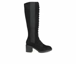 Hot Sale 👍 Women's Journee Collection Jenicca Wide Calf Knee High 🥾 Boots Black 🎁