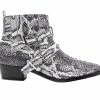 Wholesale ⌛ Women's Jane And The 👟 Shoe Cindy Moto Booties White Snake ⌛