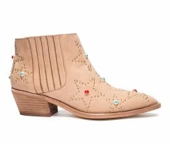 Brand new ⌛ Women's Chinese Laundry Fayme Western Chelsea Booties Natural 🎉