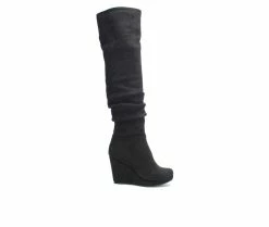 Flash Sale ⌛ Women's Chinese Laundry Larisa Over-The-Knee 🥾 Boots Black 😉