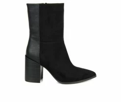 Coupon 🤩 Women's Journee Collection Sharlie Mid 🥾 Boots Black 🧨 -Journee shop 1 213