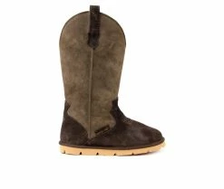 Discount ⭐ Women's Superlamb Cowboy Winter 🥾 Boots Brown 🎉