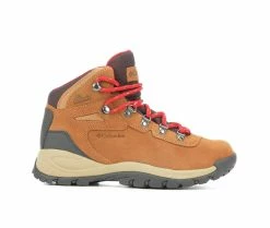 Discount 🥰 Women's Columbia Newton Ridge Plus Waterproof Amped Hiking 🥾 Boots Elk/Red 🤩