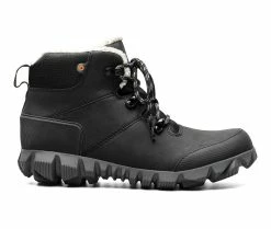 Flash Sale 🧨 Women's Bogs Footwear 👩 Womens Arcata Urban Leather Mid Winter 🥾 Boots Black ✔️