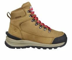 Best reviews of 👍 Women's Carhartt FH6085 👩 Women's Gilmore 6" WP Soft Toe Slip Resistant 👟 Shoes Tan 🔔