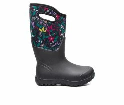 Discount 🥰 Women's Bogs Footwear Neo-Classic Cartoon Flower Winter 🥾 Boots Black Multi 🌟