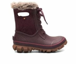 Promo 👏 Women's Bogs Footwear 👩 Womens Arcata Faded Winter 🥾 Boots Wine 😀