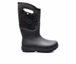 Brand new 🧨 Women's Bogs Footwear Neo-Classic Tonal Leopard Winter 🥾 Boots Black ⌛
