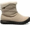 Outlet 🔥 Women's Bogs Footwear B Moc II Cozy Chevron Winter 🥾 Boots Taupe 🎁