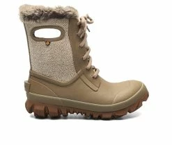 Discount 🥰 Women's Bogs Footwear 👩 Womens Arcata Cozy Chevron Winter 🥾 Boots Taupe 🛒