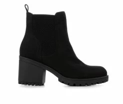Hot Sale 💯 Women's Unr8ed Zinon Heeled Chelsea 🥾 Boots Black 🔔