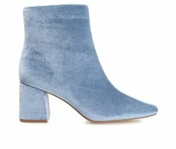 Best deal 🔥 Women's Journee Collection Hazara Heeled Booties Blue ✨