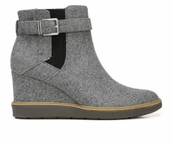 Top 10 ✔️ Women's Dr. Scholls Jacinda Wedge Booties Grey Flannel ✔️