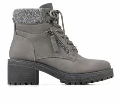 Deals βοΈ Women's Cliffs By White Mountain Balance Lace Up Booties Grey/Nubuck β¨