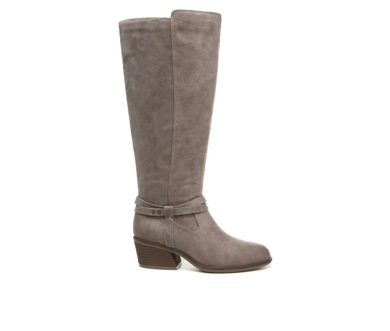 Promo β€οΈ Women's Dr. Scholls Liberate Wide Calf Knee High Heeled π₯Ύ Boots Taupe π 1 Promo β€οΈ Women's Dr. Scholls Liberate Wide Calf Knee High Heeled π₯Ύ Boots Taupe π