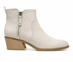 Discount 👍 Women's Dr. Scholls Lawless Heeled Ankle Booties Oyster 🤩