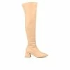 Hot Sale 🔥 Women's Journee Collection Melika Over-The-Knee 🥾 Boots Tan ❤️