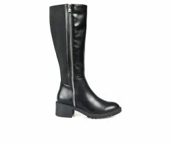 Best deal 😀 Women's Journee Collection Morgaan Knee High 🥾 Boots Black ✔️