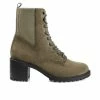 Hot Sale ⭐ Women's Journee Collection Kassia Combat Booties Green 👍