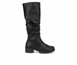 Best Sale ❤️ Women's Olivia Miller Amber Knee High 🥾 Boots Black 🎁