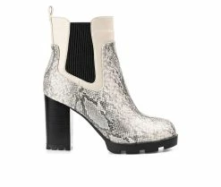 Best reviews of 👍 Women's Journee Collection Islana Chelsea Booties Snake 🤩