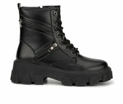 Brand new 😀 Women's Olivia Miller Alexa Platform Combat 🥾 Boots Black 💯