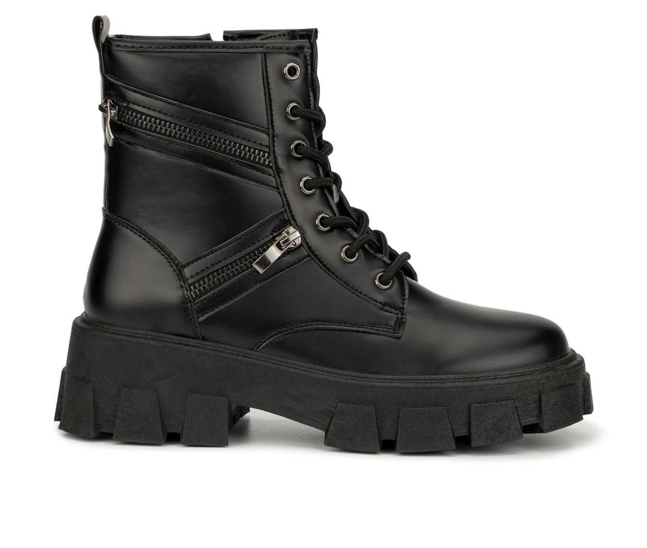 Brand new π Women's Olivia Miller Alexa Platform Combat π₯Ύ Boots Black π― 2 Brand new π Women's Olivia Miller Alexa Platform Combat π₯Ύ Boots Black π― - Image 2