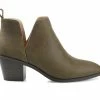 Outlet 💯 Women's Journee Collection Lola Side Slit Booties Green 😍