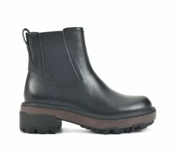Cheap โญ Women's White Mountain Righteous Chelsea ๐ฅพ Boots Black/Leather ๐คฉ
