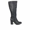 Promo 🥰 Women's Journee Collection Carver Knee High 🥾 Boots Black 😀