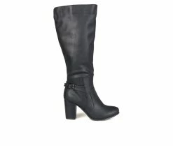 Promo 🥰 Women's Journee Collection Carver Knee High 🥾 Boots Black 😀