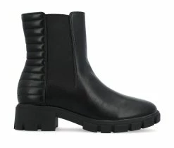 Buy 🎉 Women's Journee Collection Tatiana Chelsea Booties Black 🧨