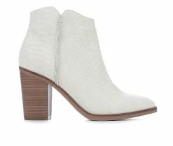 Budget ❤️ Women's MIA Barby Western 🥾 Boots Ivory Python 🤩