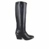Budget 🔥 Women's XOXO Ella Knee High Heeled 🥾 Boots Black ⌛
