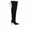 Budget 🥰 Women's Fashion To Figure Larissa XWC Over The Knee Heeled 🥾 Boots Black Wide 🧨