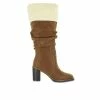 Best reviews of 👏 Women's Mia Amore Katerina Heeled Knee High Booties Cognac 🥰