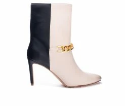 Best Sale π Women's Chinese Laundry Elisha Booties Natural/Black 𧨠7 Best Sale π Women's Chinese Laundry Elisha Booties Natural/Black 𧨠-Journee shop 1 591