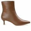 Outlet 😉 Women's Journee Collection Arely Booties Brown 🎉
