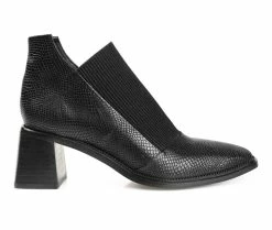 Hot Sale ✨ Women's Journee Signature Stylla Low Ankle Booties Black 🧨 -Journee shop 1 645