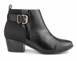 Best Sale 🎁 Women's London Fog Harmony Booties Black Smooth 🛒