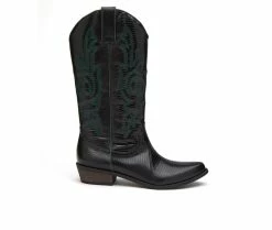 Brand new 🎁 Women's Coconuts By Matisse Amarillo Western 🥾 Boots Black 🛒
