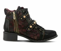 Best reviews of 🤩 Women's L'Artiste Chrissy Combat Booties Black Multi ✔️