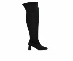 Wholesale ✨ Women's Fashion To Figure Natalia XWC Over The Knee High 🥾 Boots Black Wide 🛒